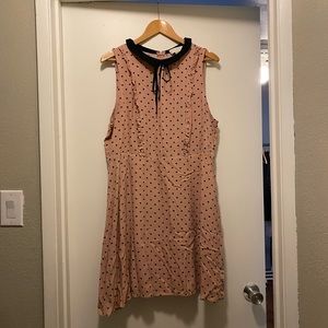 Forever 21 Heart Design Pink Midi Dress